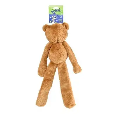 PetStar игрушка для собак МЕДВЕЖОНОК с пищалкой, плюшевая, цвет в ассорт