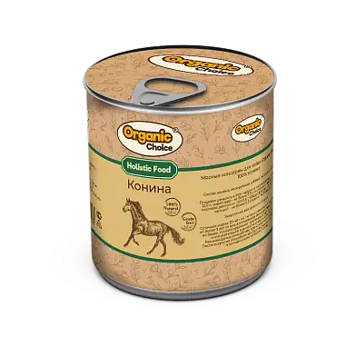 Organic Сhoice консервы 100 % конина для собак